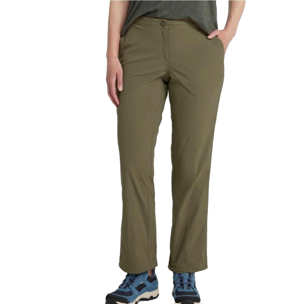 L.L. Bean Hiking Trail Pants Water Repellent Mid Rise Straight Leg Nylon UPF 50+